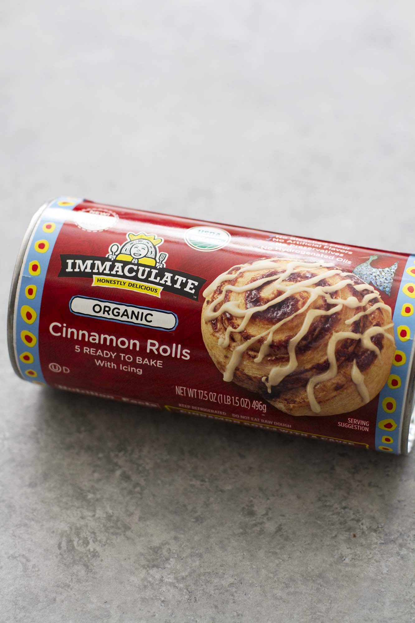 immaculate baking cinnamon roll package