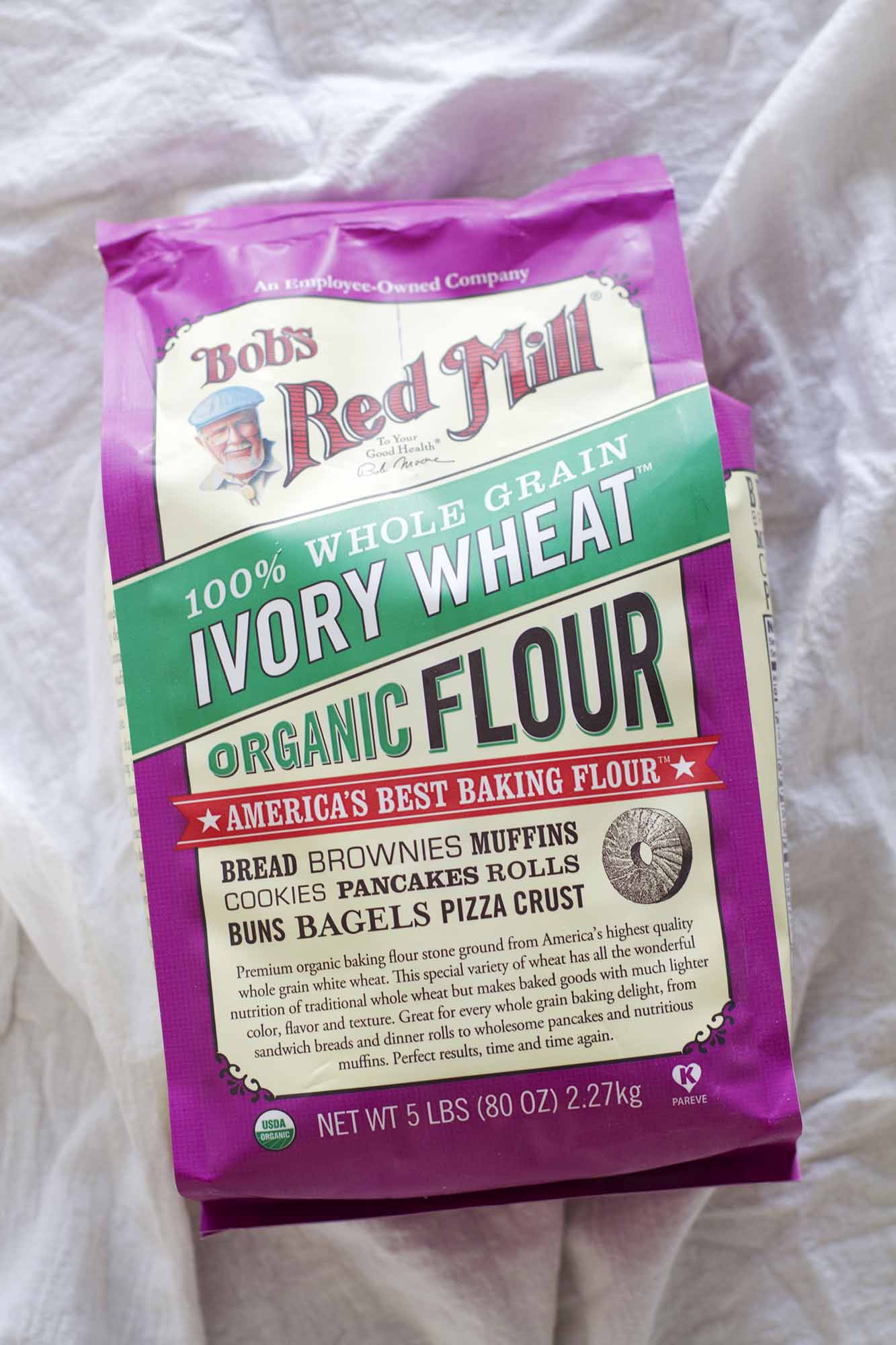 bag of ivory wheat organic flour