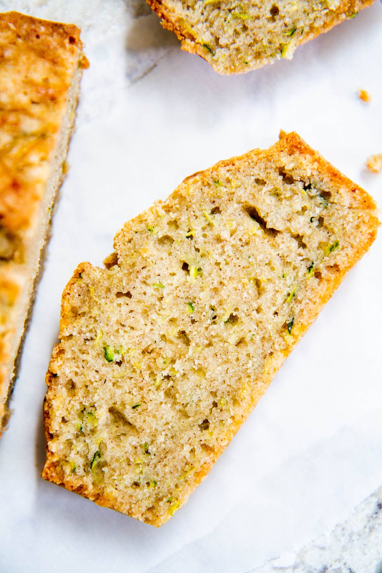 slice of zucchini bread