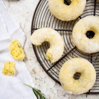 cake donuts on a cooling rack