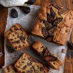 whole wheat chocolate chunk fig bread.
