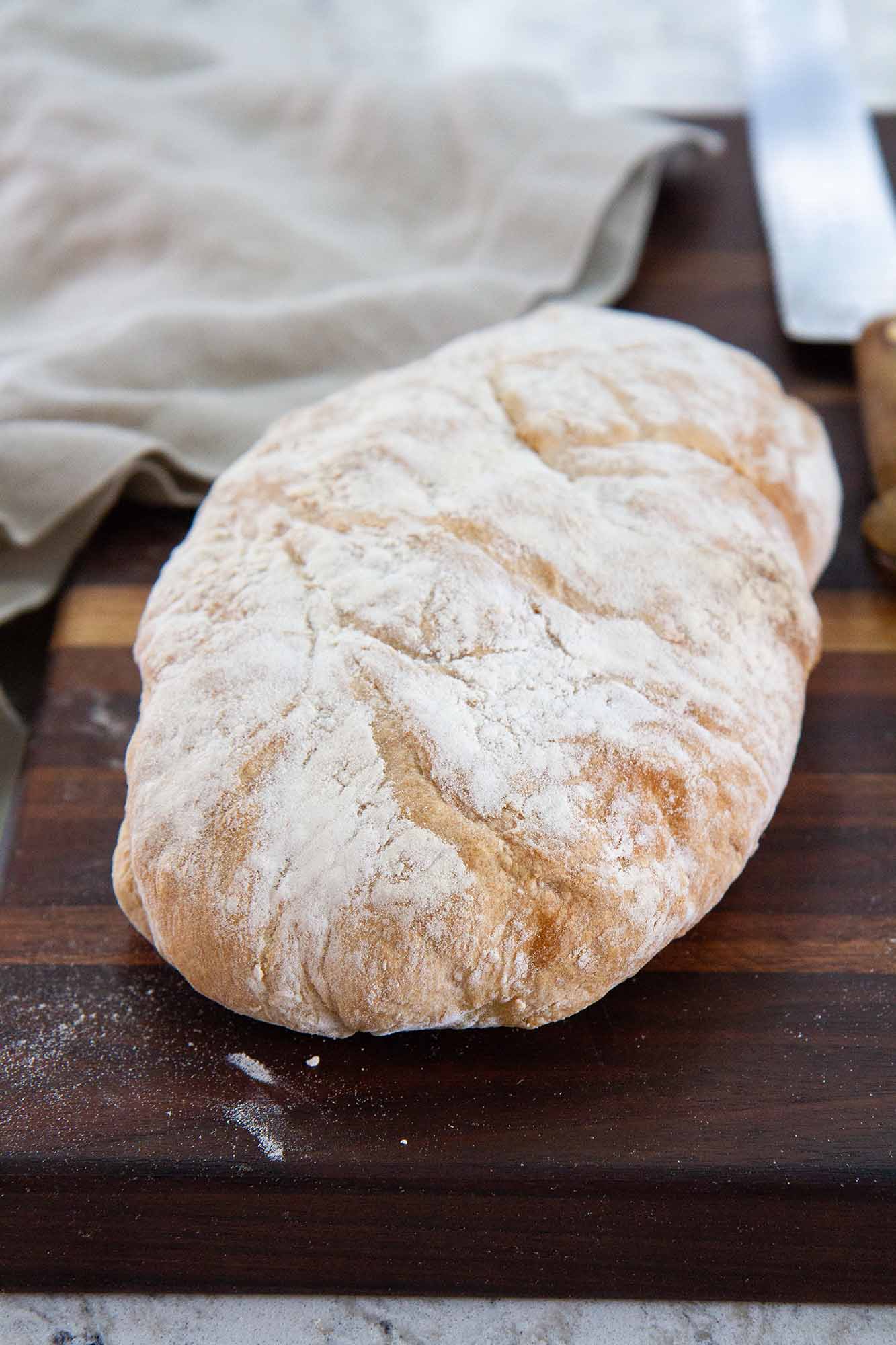 no knead ciabatta bread