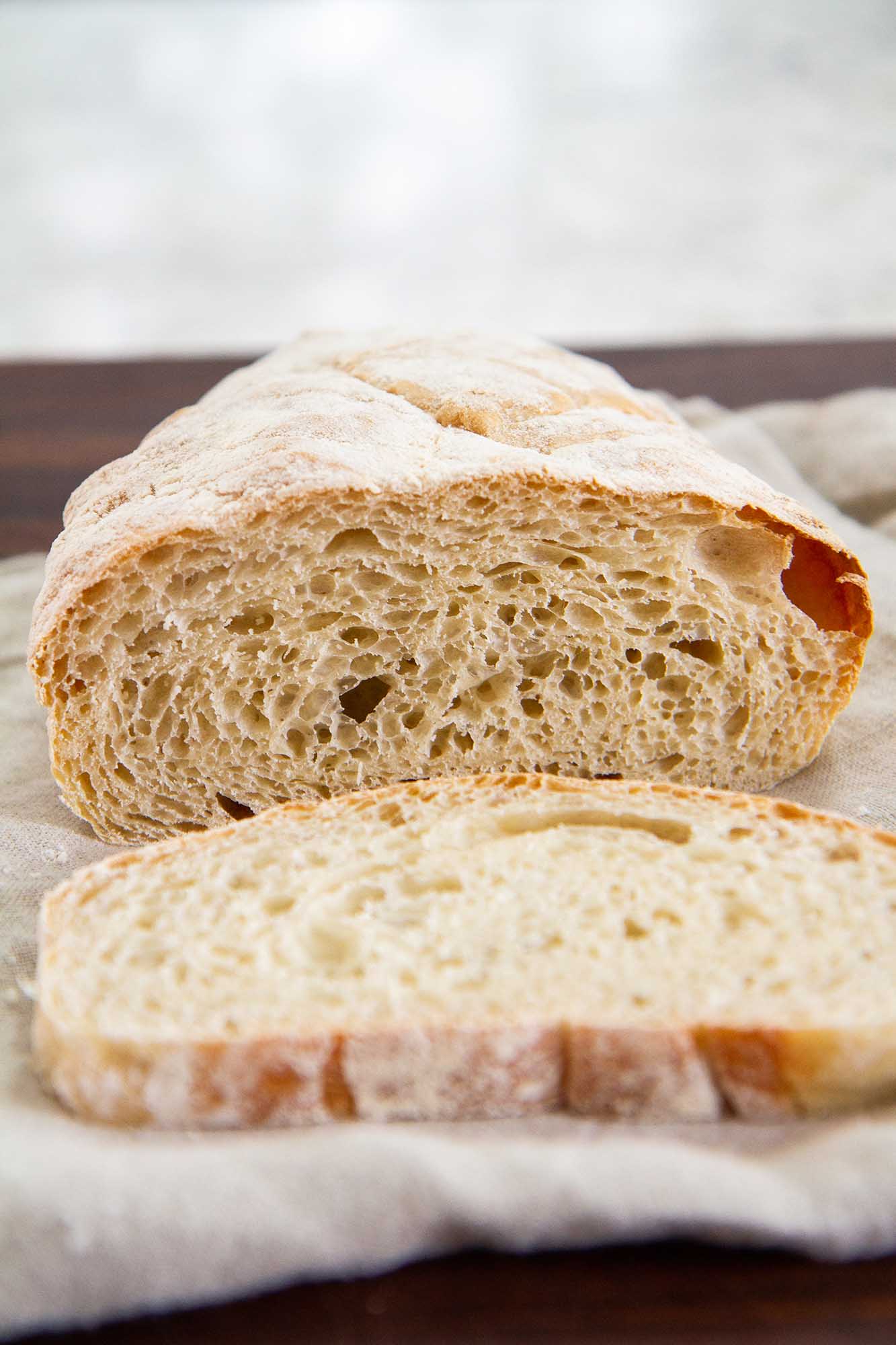 No Knead Ciabatta Bread Recipe | Girl Versus Dough