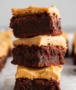 fudgy brownies with cashew butter frosting