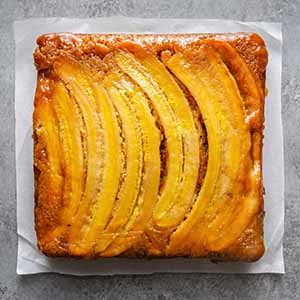 bananas foster upside down cake.