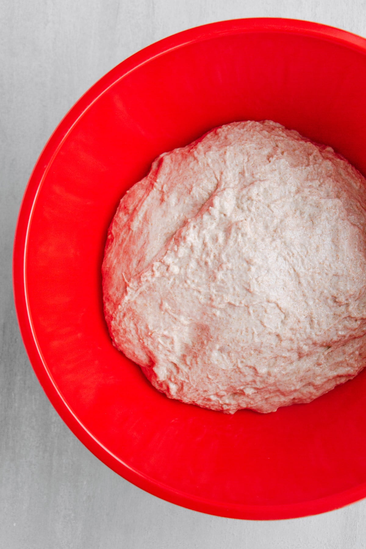 dough for sourdough bread in a bowl