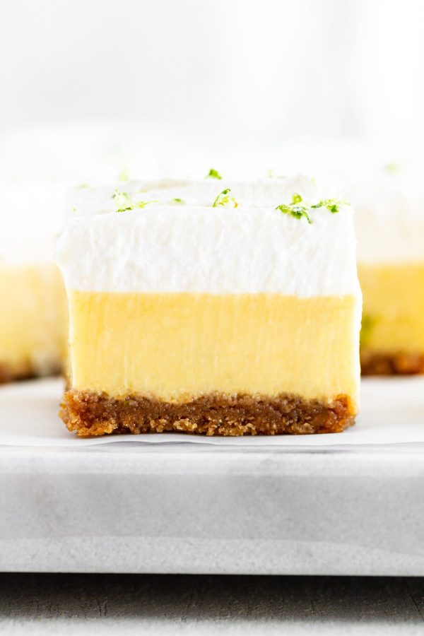 close-up of a Key Lime Pie Bar