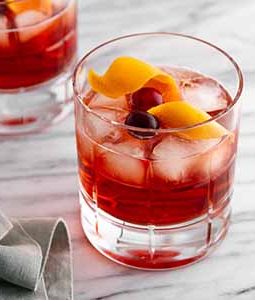 holiday negroni on a surface