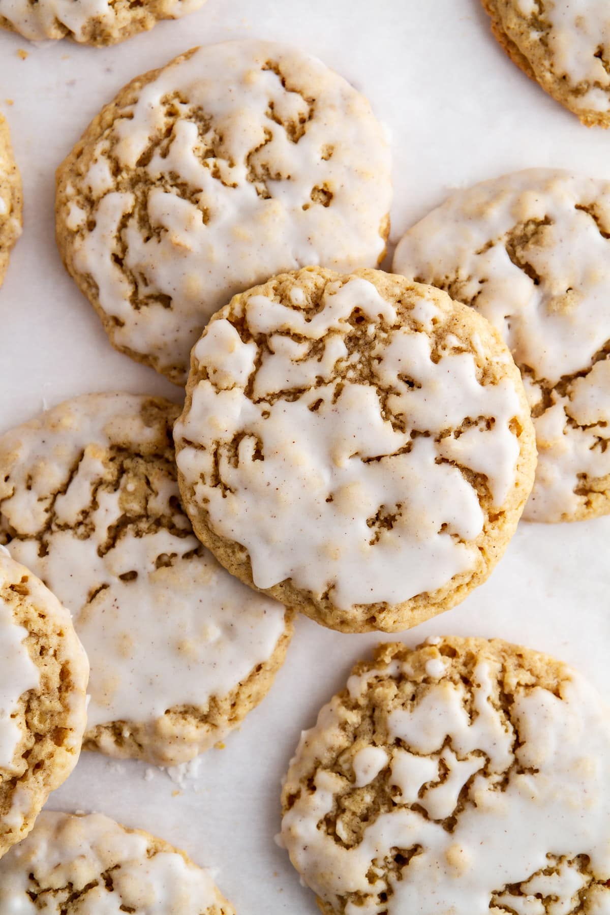 Iced Pumpkin Spice Oatmeal Cookies Recipe | Girl Vs Dough