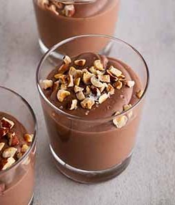 Nutella pudding in a cup