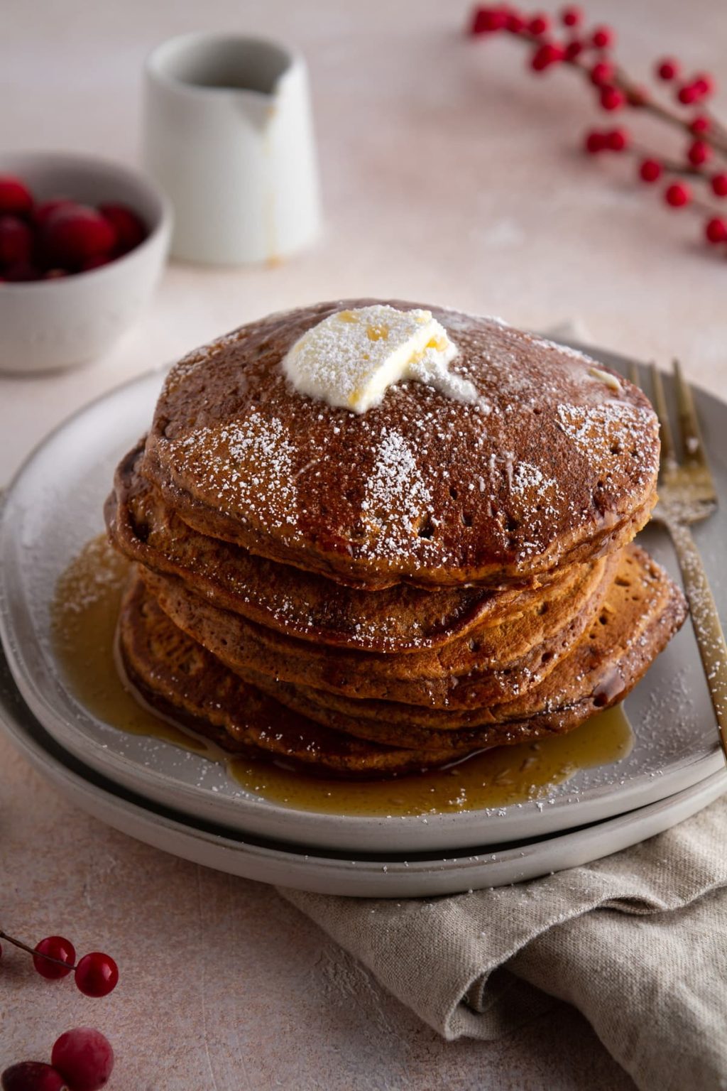 Chai Gingerbread Pancakes Recipe Girl Vs Dough