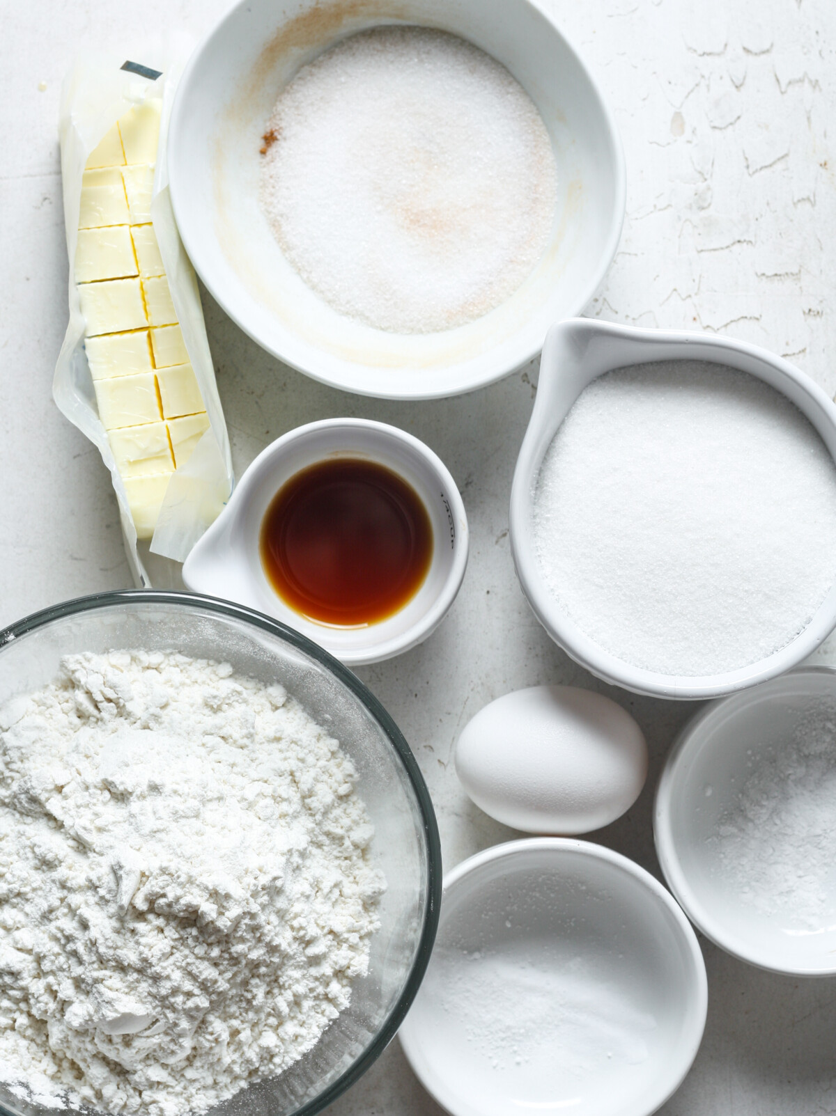 Ingredients for snickerdoodles.