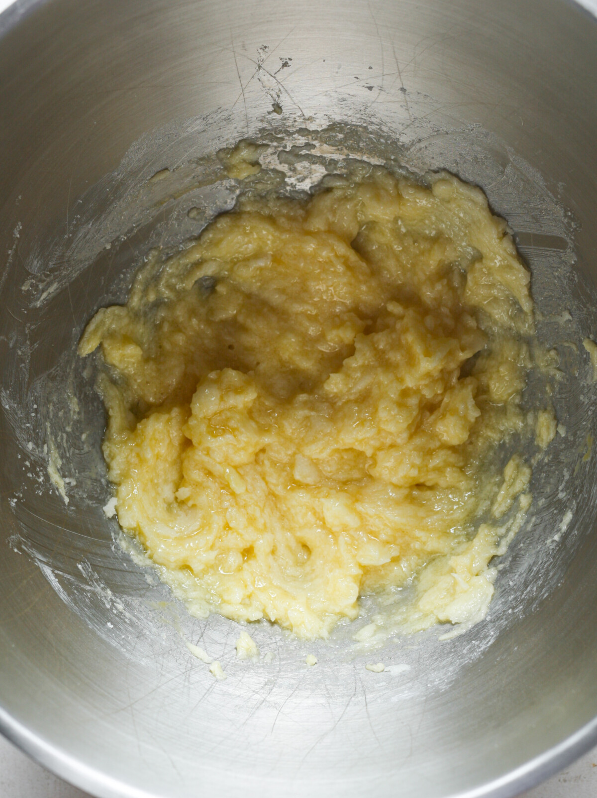 Gooey wet cookie ingredients.