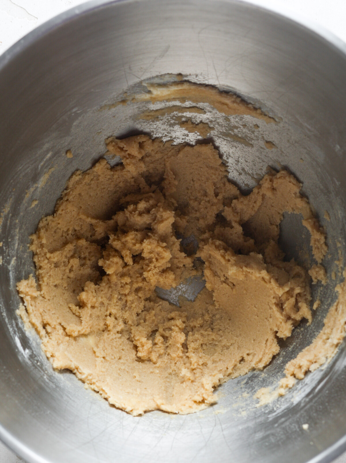 Creamed butter with sugar.