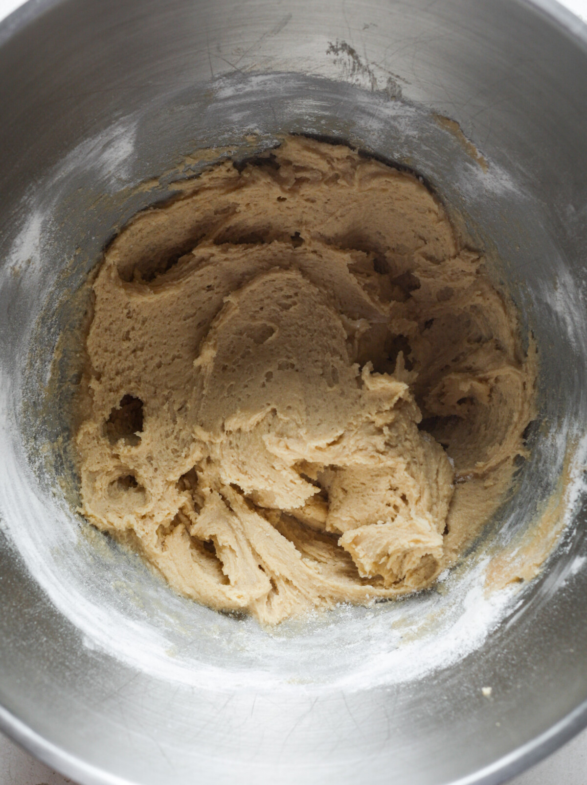 Golden cookie dough.