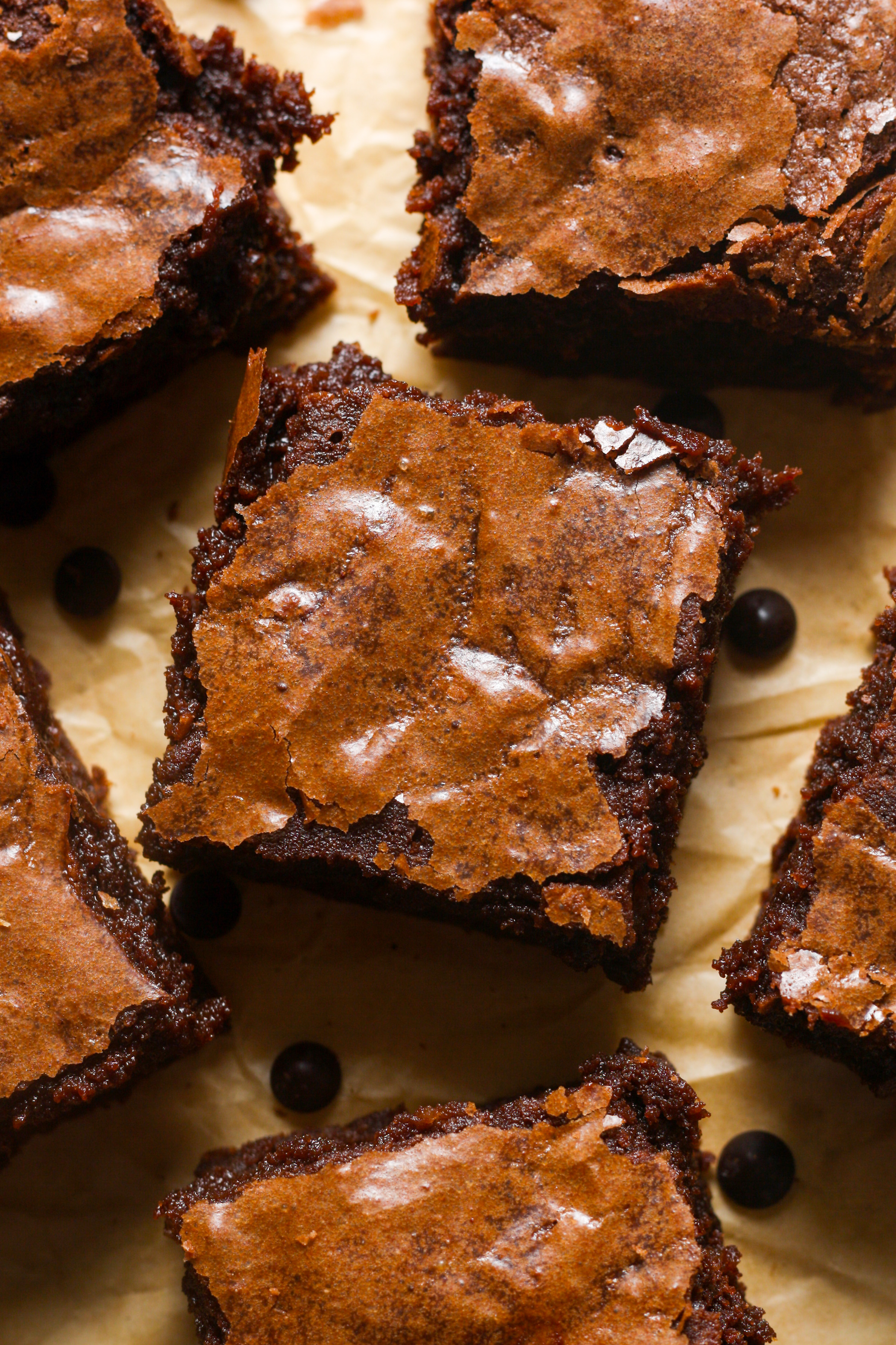 Homemade brownies.