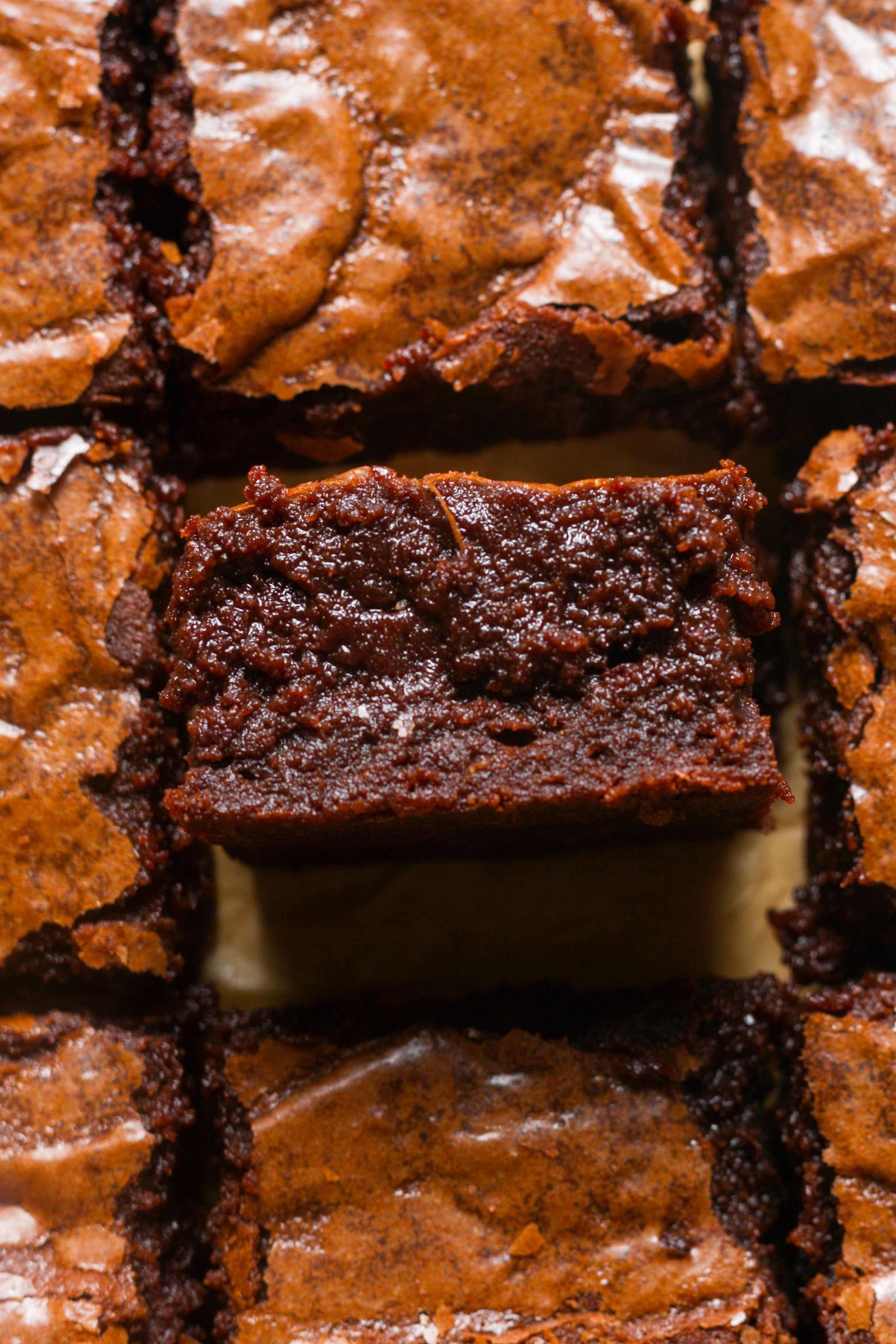 Gooey fudge brownies.