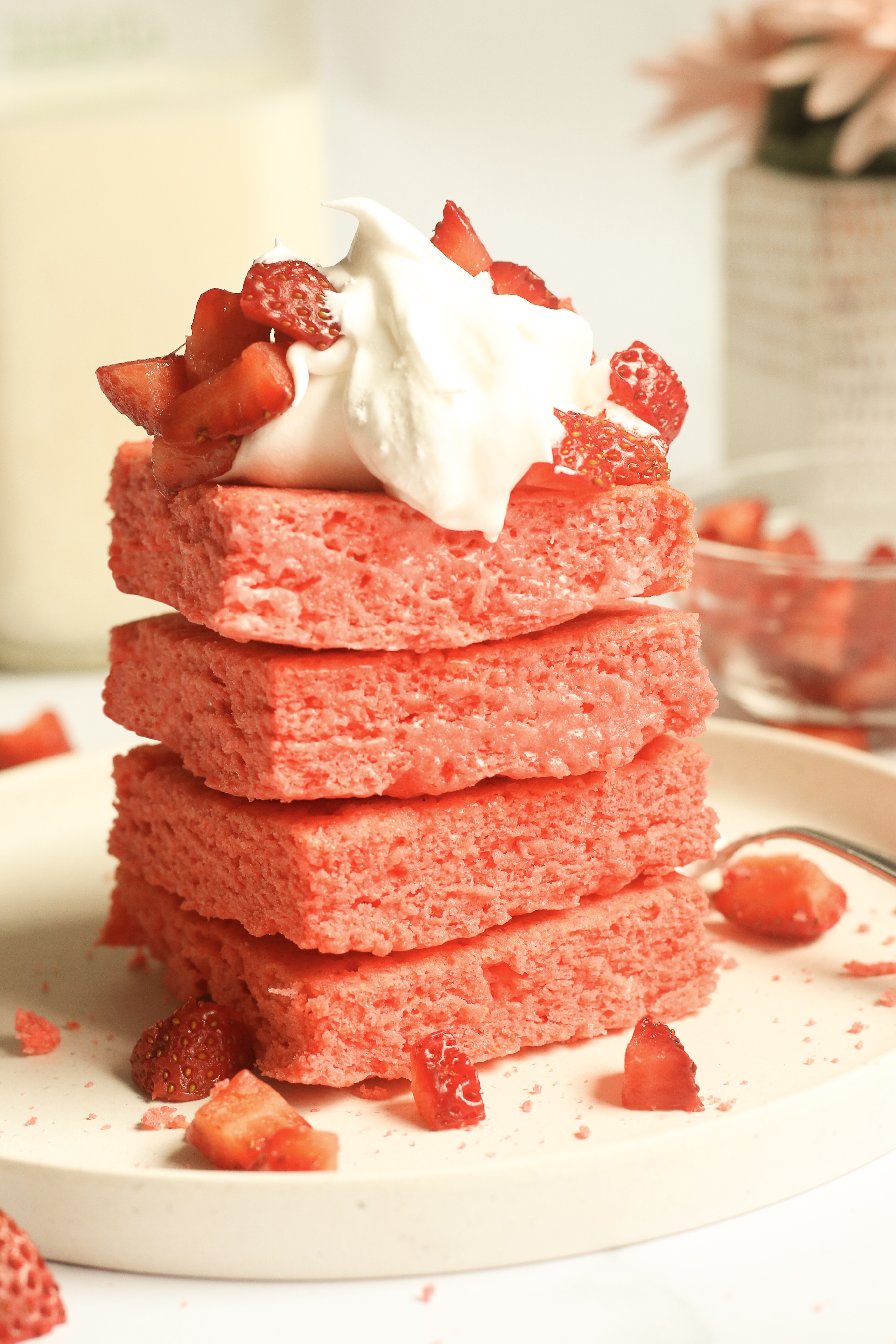 Strawberry brownies.