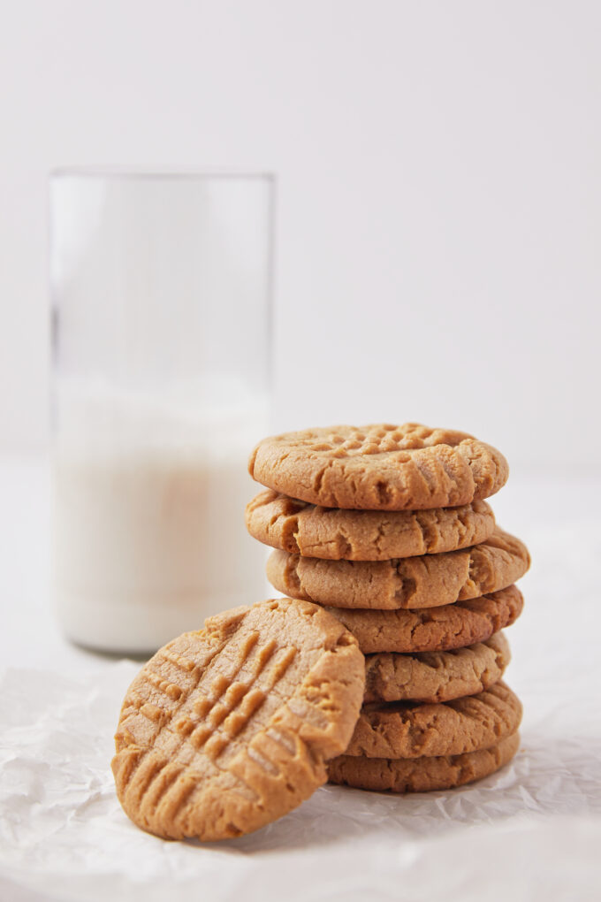 Chewy peanut butter cookies.