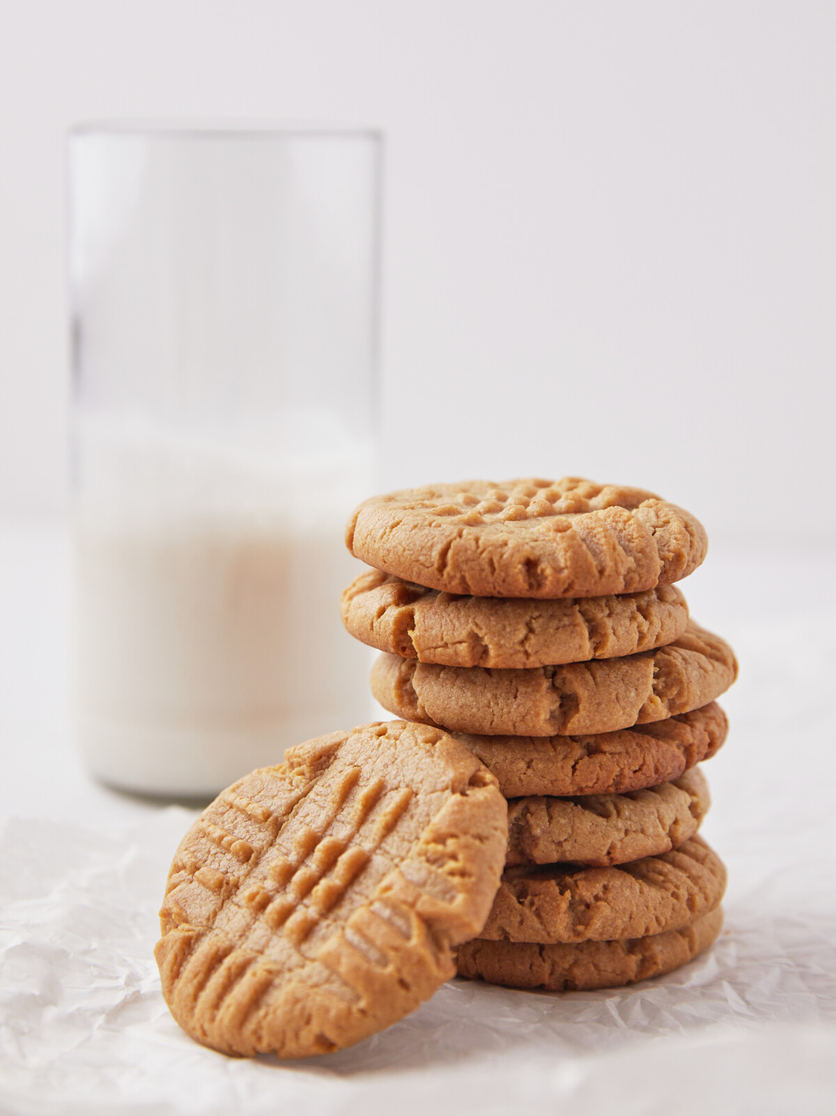 Chewy peanut butter cookies.