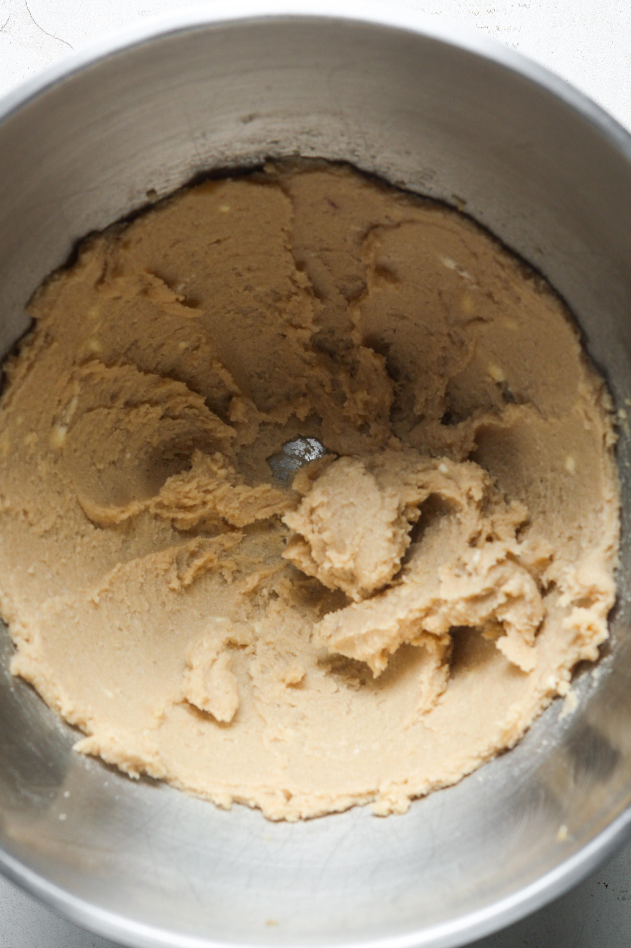 Creamed butter and sugar.