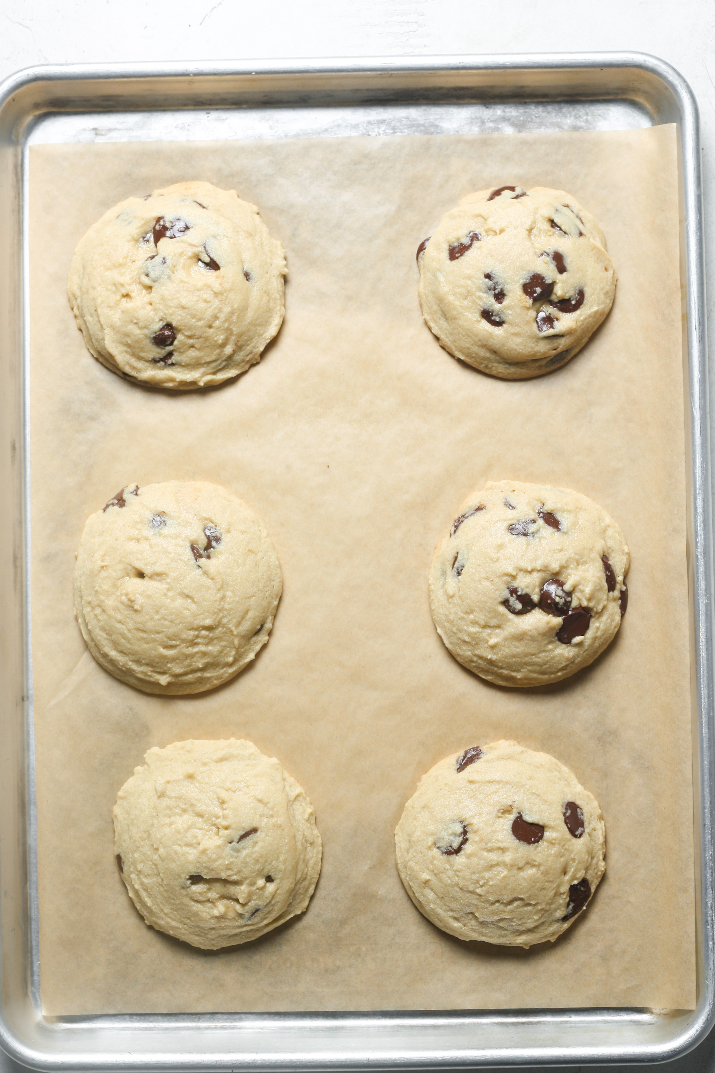Baked gooey cookies.