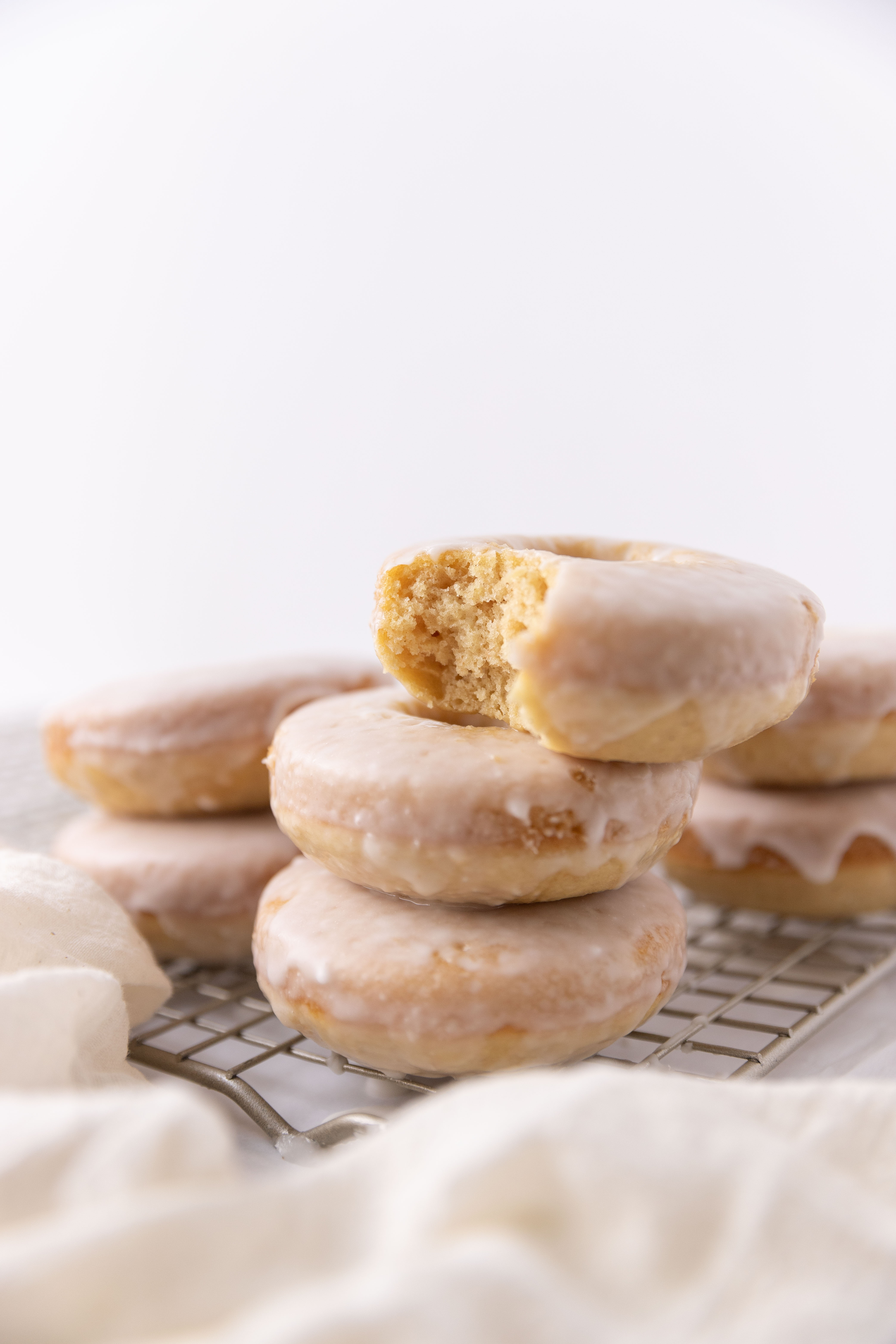 Soft, fluffy doughnuts.