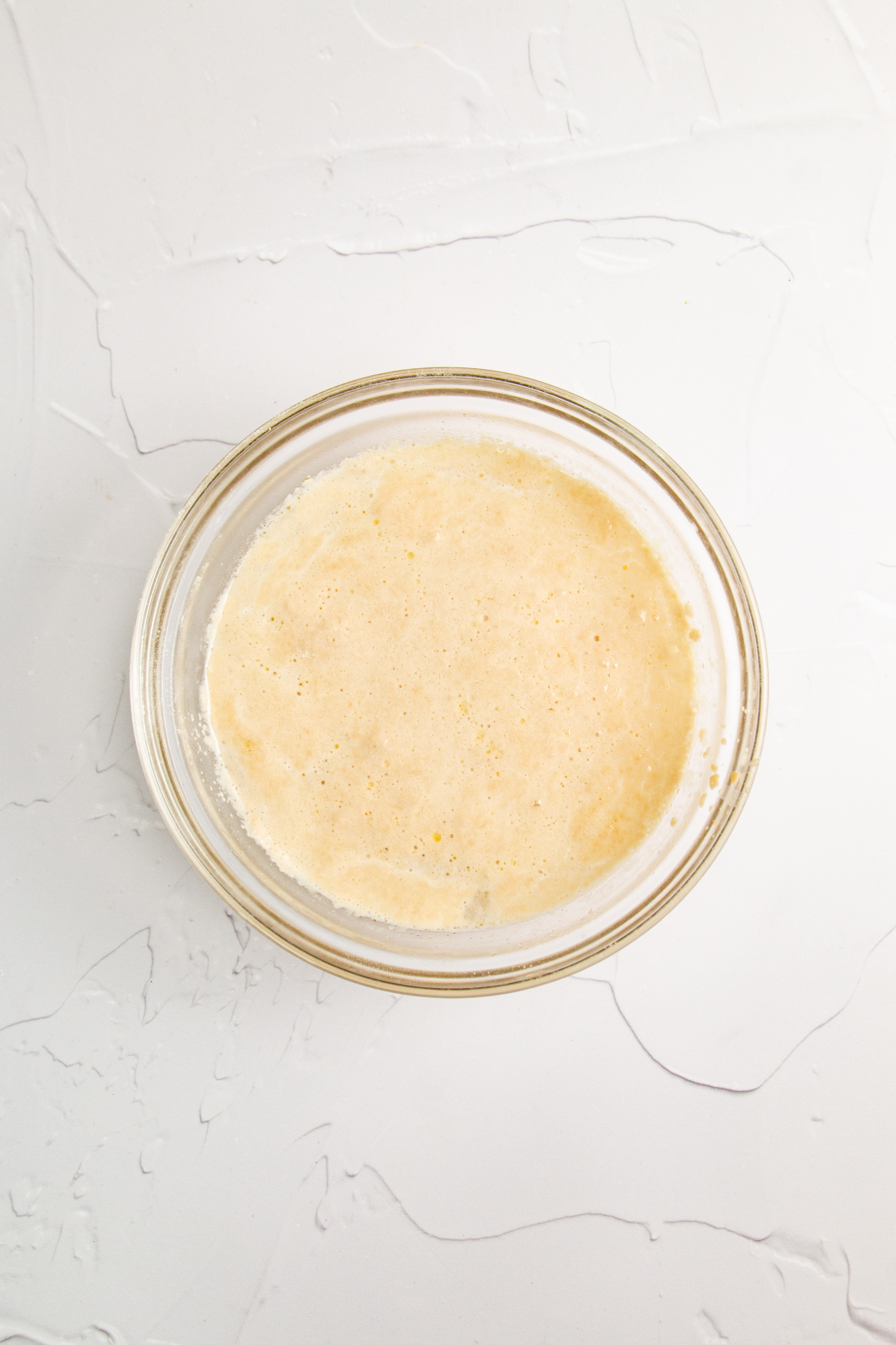 Yeast in bowl.