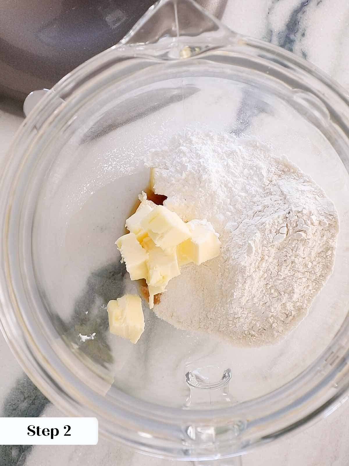 ingredients in mixing bowl.