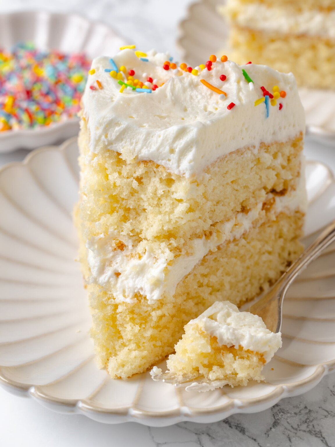 moist vanilla cake recipe - Girl Versus Dough