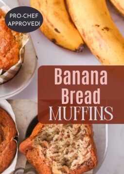 Homemade banana bread muffins with a fluffy rise and classic banana flavor perfect for family snacking.