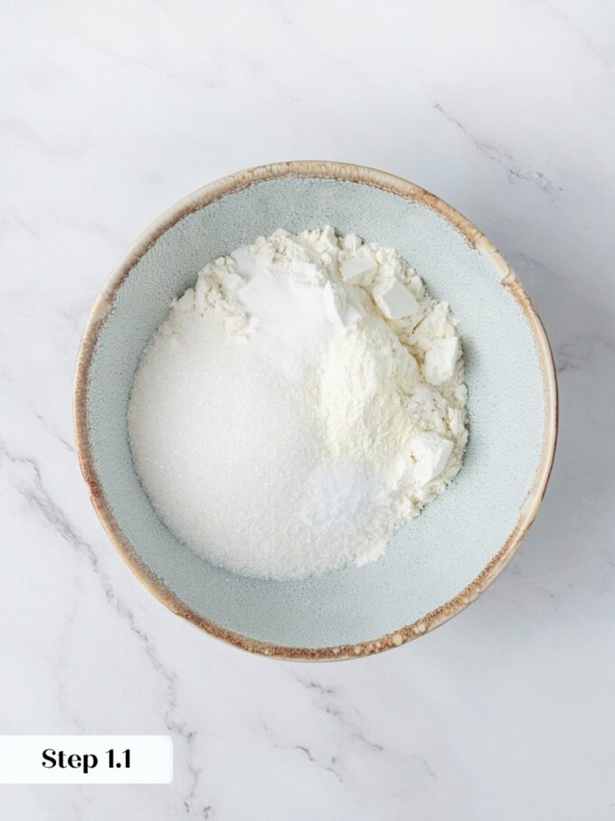 Measuring the dry ingredients accurately is the first step to a foolproof buttermilk pancake recipe.