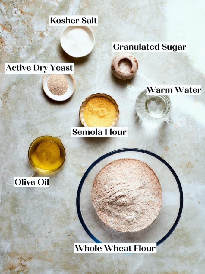 Everything you need to make 100% whole wheat pizza dough at home from scratch.
