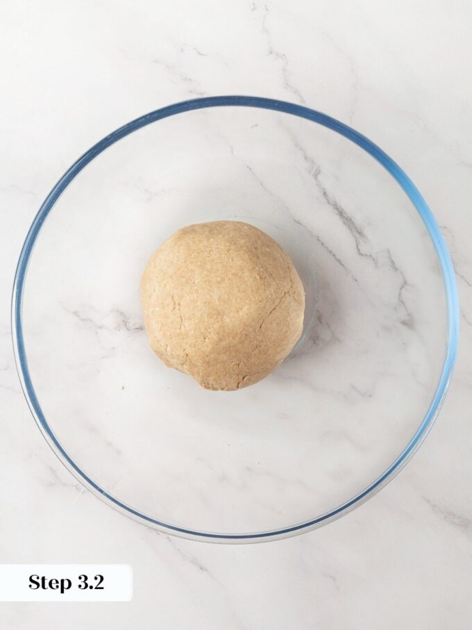Brief hand-kneading is enough here, since stiff knackebrod dough needs cohesion rather than gluten strength.