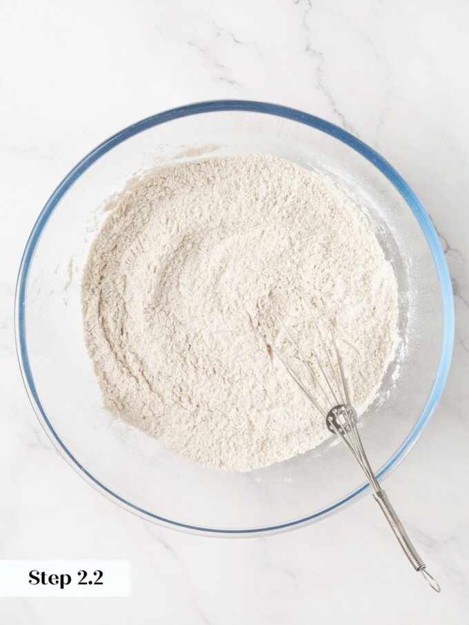 Whisking the dry blend first distributes salt evenly, so no knackebrod cracker bakes up bland.