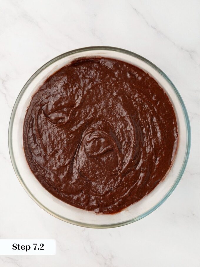 Stopping the moment streaks vanish protects the air that lifts these sourdough discard brownies just enough.
