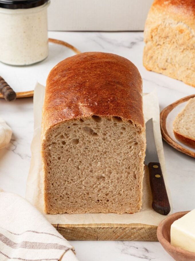 Two loaves from one bake means sourdough rye bread for sandwiches all week long.