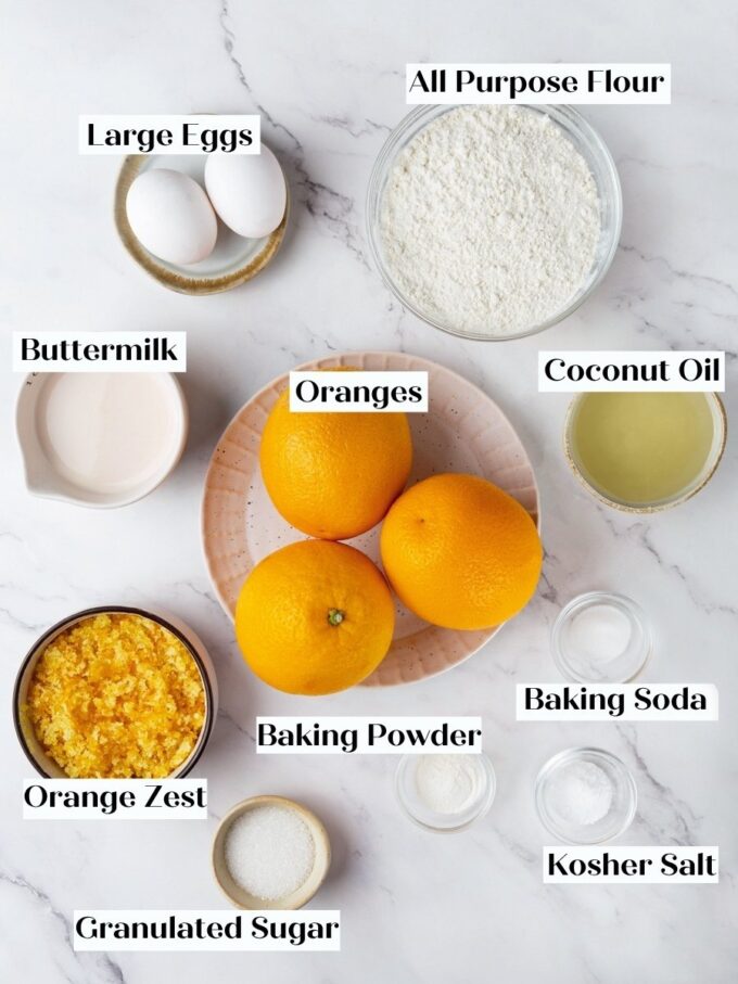 Nine everyday components, with fresh oranges doing every bit of the flavour work in orange bread.
