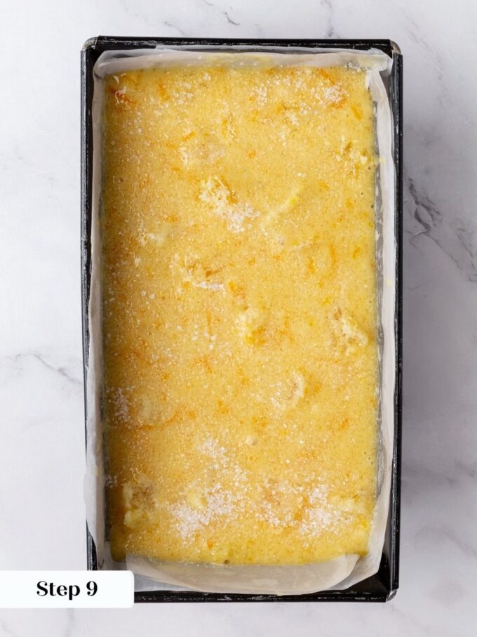 This sugar bakes into the crisp, crackly crown that contrasts the soft orange bread crumb.