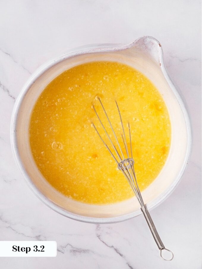 Proper emulsification here is what gives cranberry bread its tender crumb rather than a greasy one.