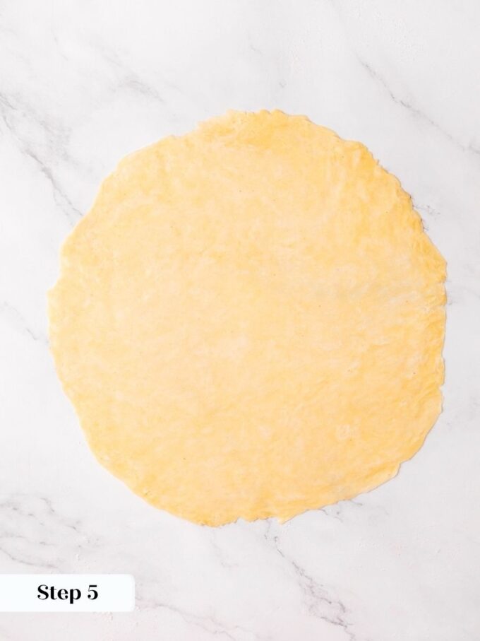 Rolling to about one-eighth inch gives homemade apple pie a sturdy yet delicate base.