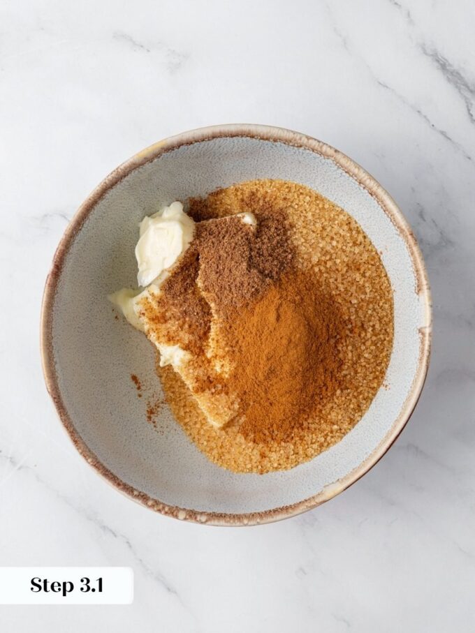 Spice goes into the filling as well as the dough in these pumpkin cinnamon rolls.