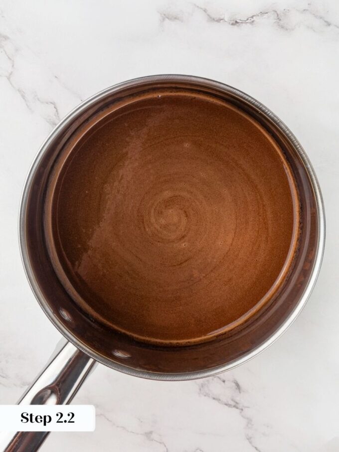 This glossy mixture, almost like thin chocolate sauce, is what turns Russian black bread nearly black.