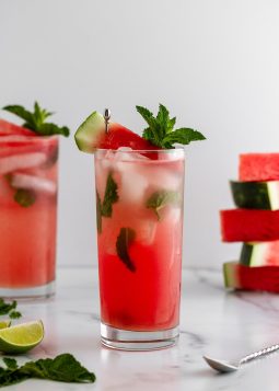 watermelon mojitos on a surface